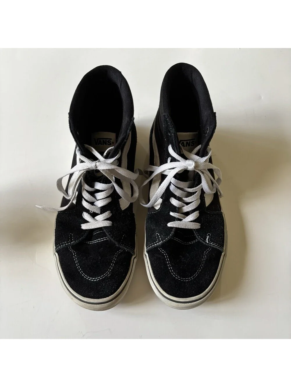 Vans Sk8-Hi Black White High Top Sneakers Mens 7 Classic Skate Shoes